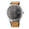 TAC08003A Reloj Orient Bambino Hombre Correa Cuero Gris