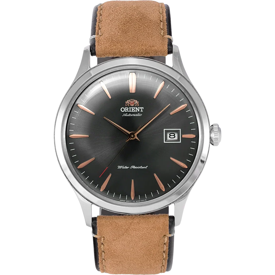 TAC08003A Reloj Orient Bambino Hombre Correa Cuero Gris