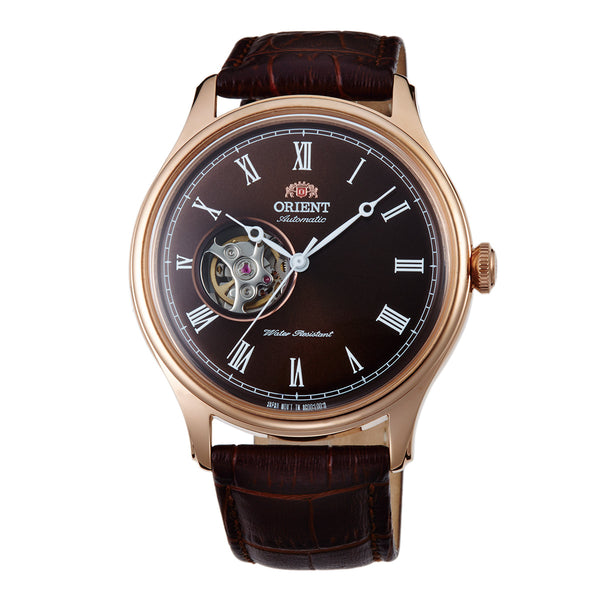 TAG00001T Reloj Orient Classic Hombre Rose Gold Cuero Marrón