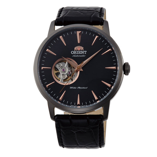 TAG02001B Reloj Orient Esteem Hombre Piel Negra Caja Gris