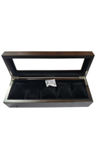 TC-006 Caja Tancy para 5 Relojes Madera Color Café