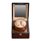 TC-009 Caja Rotatoria de dos relojes Tancy de madera