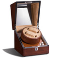 TC-009 Caja Rotatoria de dos relojes Tancy de madera