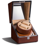 TC-009 Caja Rotatoria de dos relojes Tancy de madera