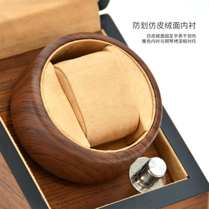 TC-010-DE Caja Giratoria Tancy para 1 Reloj Madera Oscura