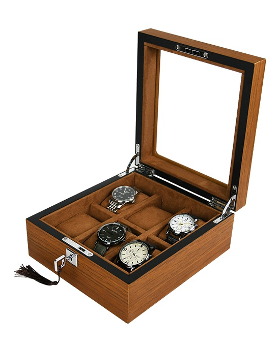 Caja Tancy TC-016 para 6 Relojes de Madera