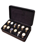 Caja Tancy TC-025 para 12 Relojes Acolchada de Piel