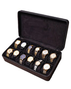 Caja Tancy TC-025 para 12 Relojes Acolchada de Piel