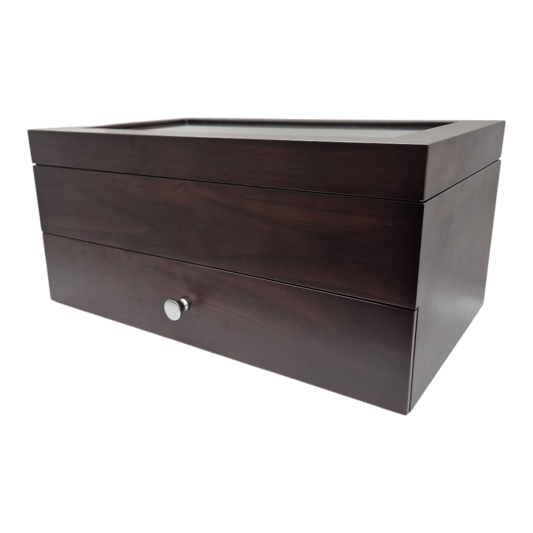 Caja de Almacenamiento Tancy TC-005 para 10 Relojes - Negro