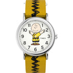 TW2R41100 Timex Reloj Unisex Charlie Brown Peanuts Snoopy - Tela Bicolor