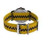 TW2R41100 Timex Reloj Unisex Charlie Brown Peanuts Snoopy - Tela Bicolor