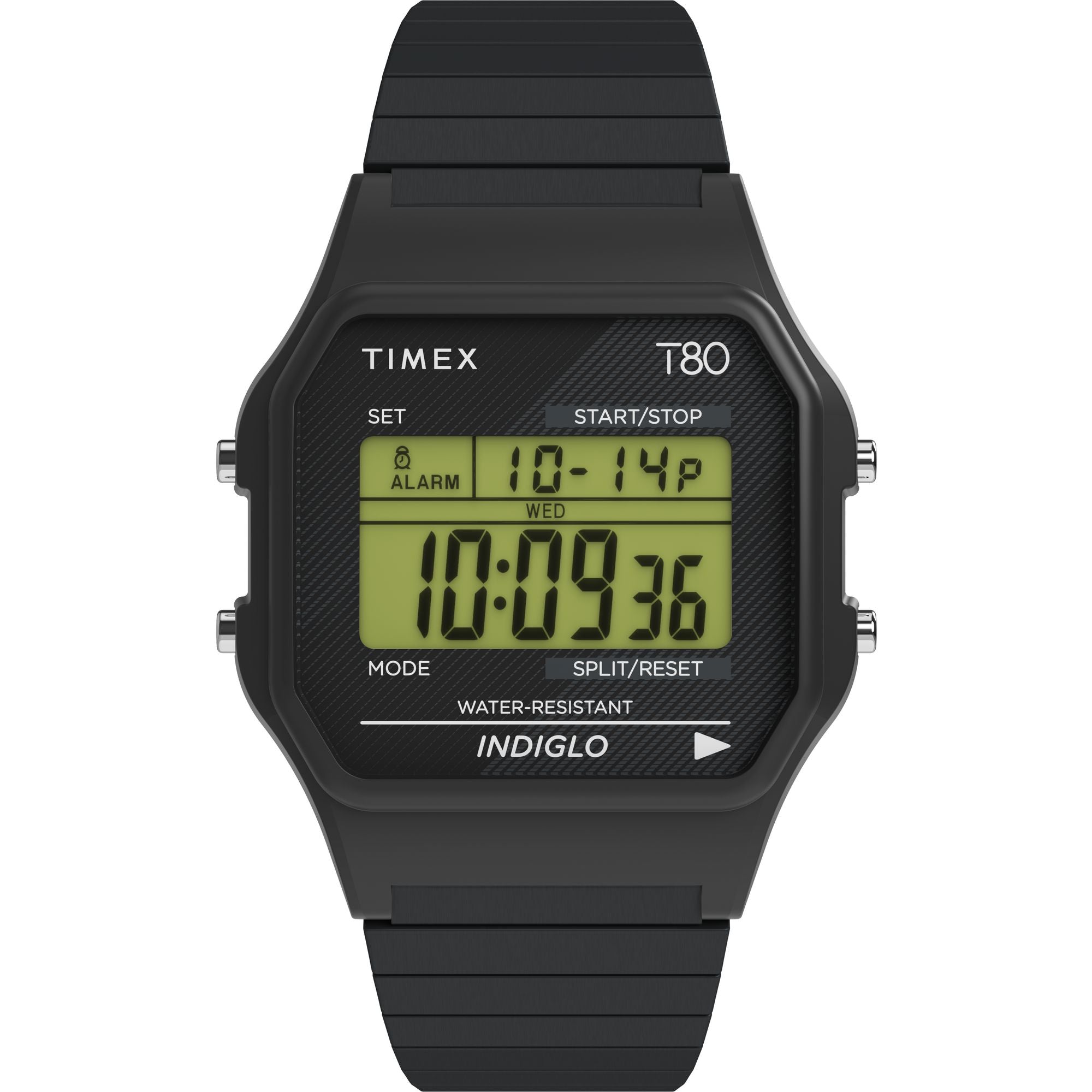 TW2R67000 Reloj Timex T80 Unisex Resina Negro