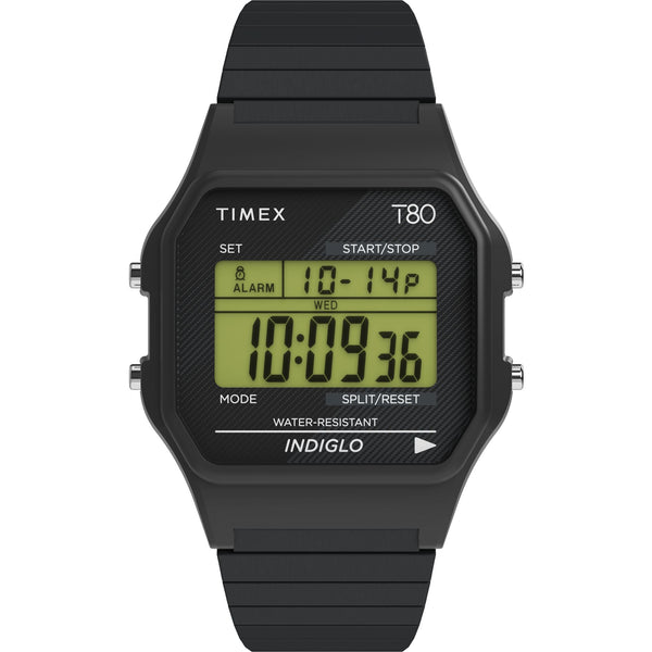 TW2R67000 Reloj Timex T80 Unisex Resina Negro
