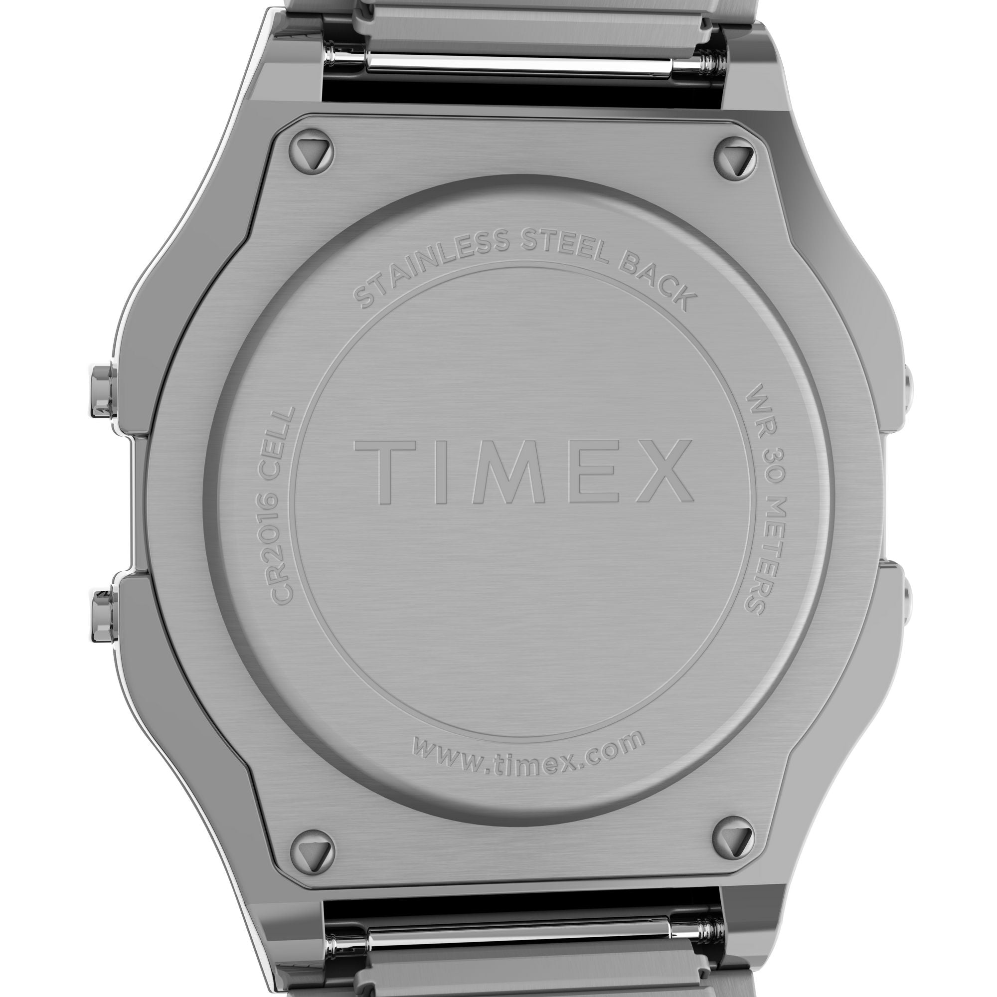 TW2R79100 Reloj Timex T80 Unisex Acero Inoxidable Plateado