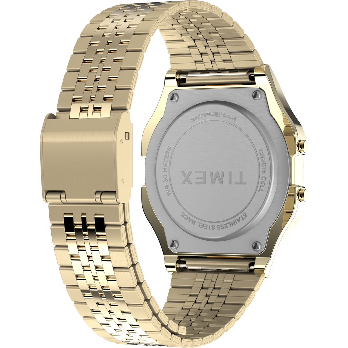 TW2R79200 Reloj Timex T80 Unisex Pulsera Acero Dorado