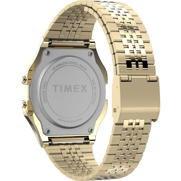 TW2R79200 Reloj Timex T80 Unisex Pulsera Acero Dorado