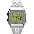 TW2R79300 Reloj Timex T80 Unisex Acero Inoxidable Plateado