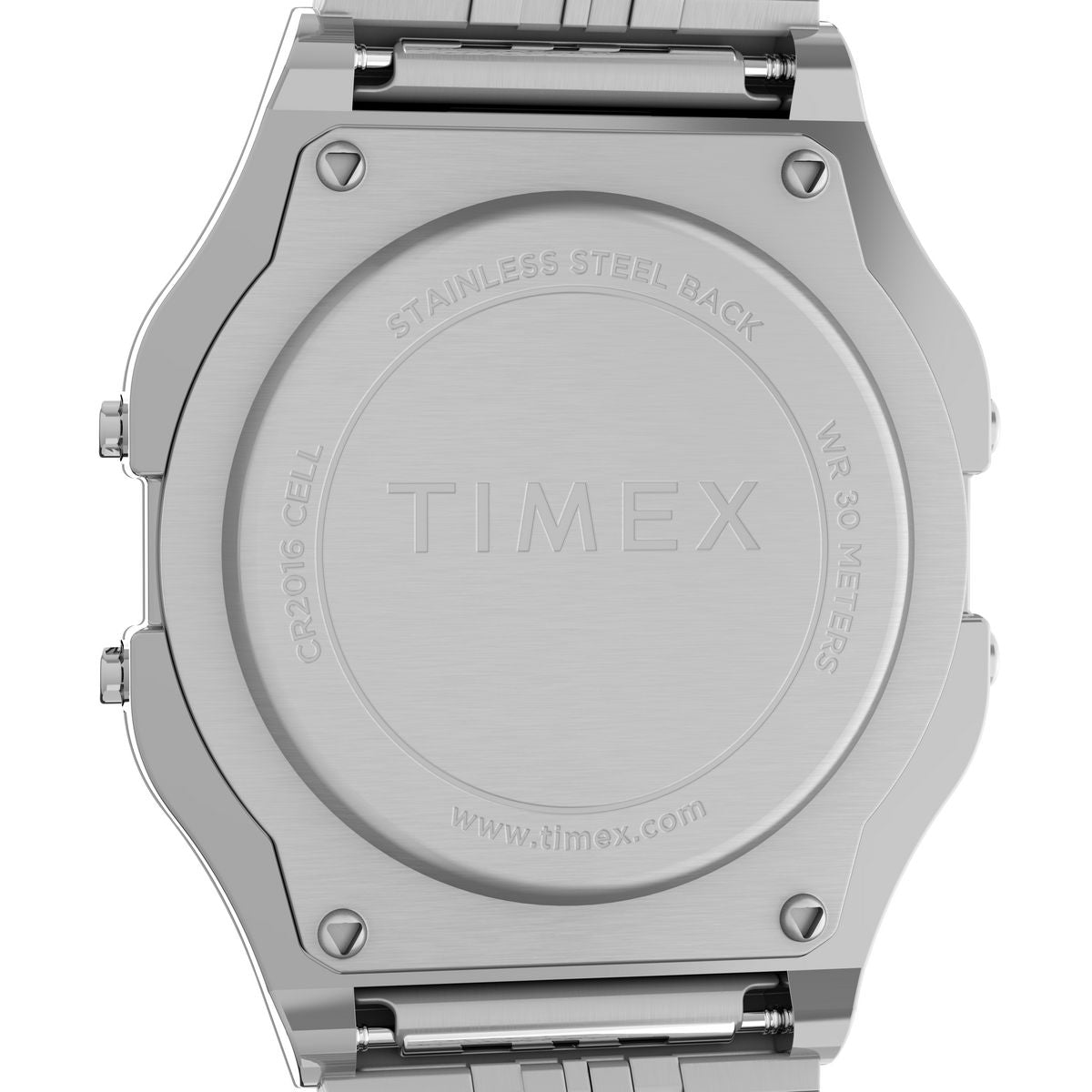 TW2R79300 Reloj Timex T80 Unisex Acero Inoxidable Plateado