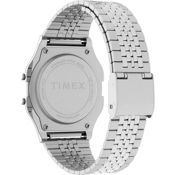 TW2R79300 Reloj Timex T80 Unisex Acero Inoxidable Plateado