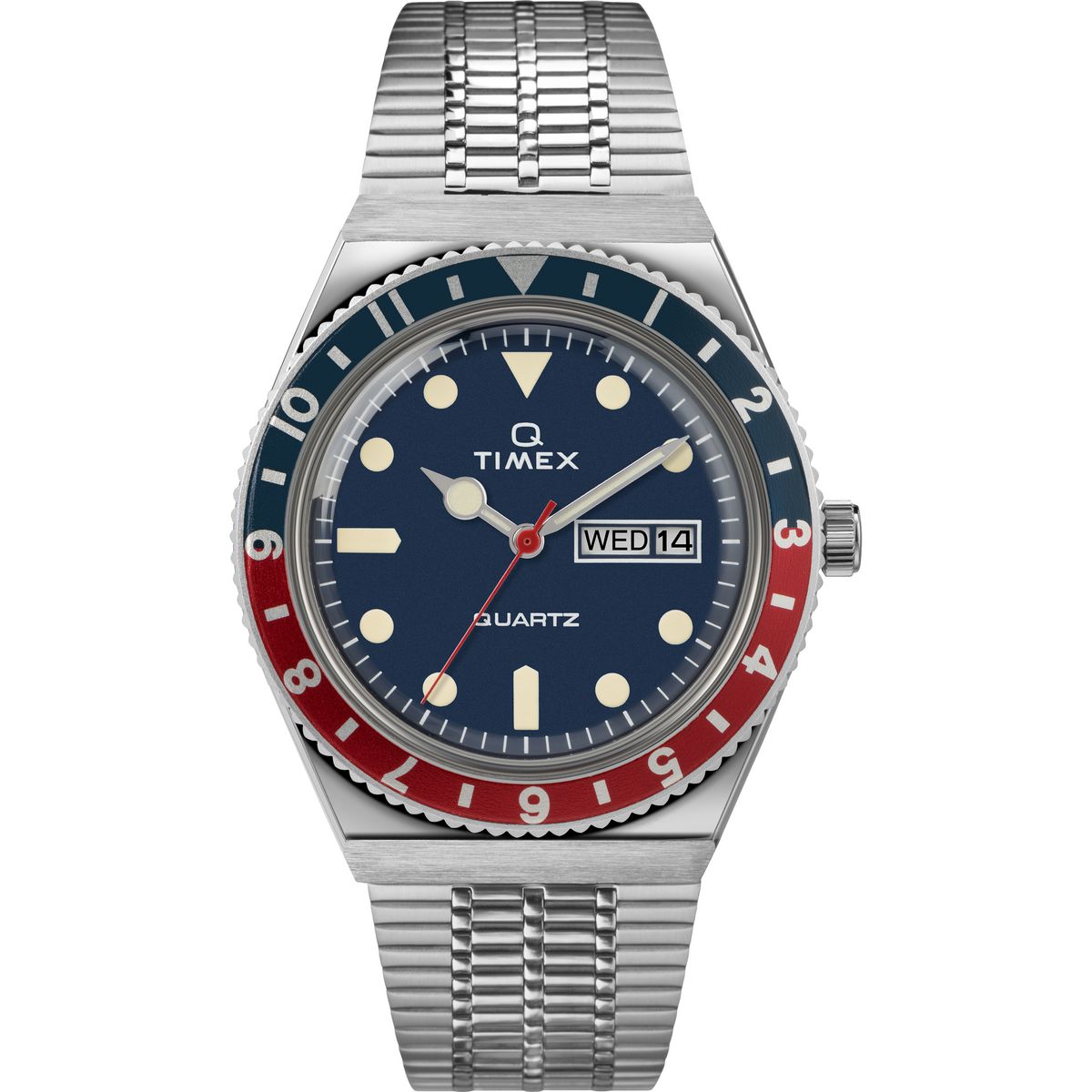 TW2T80700 Reloj Timex Q Timex Q Hombre Correa Mesh Azul Marino
