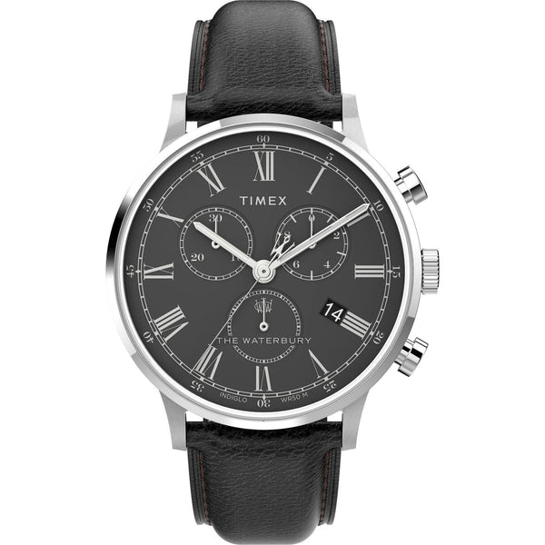 TW2U88300 Reloj Timex Waterbury Hombre Correa Cuero Negro