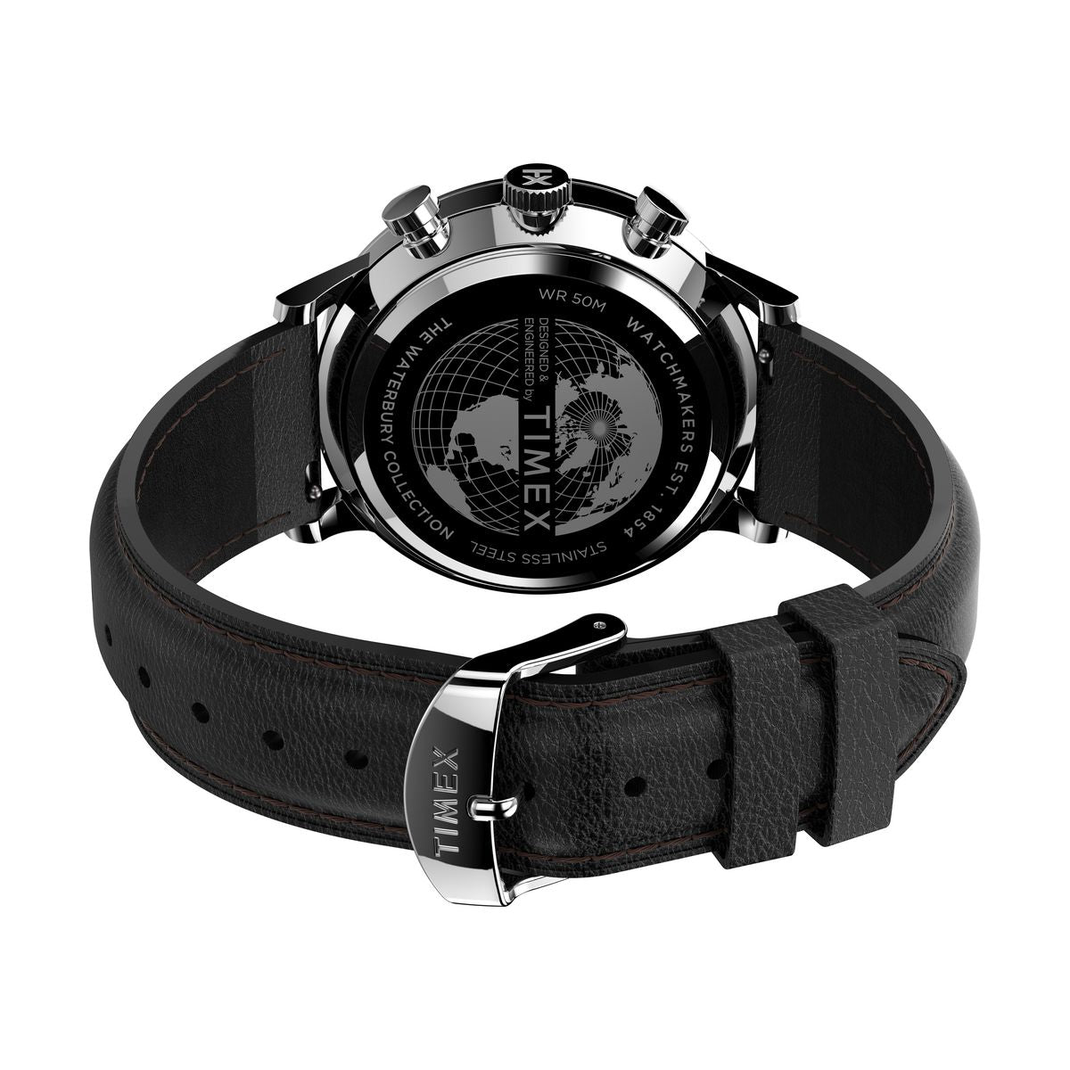 TW2U88300 Reloj Timex Waterbury Hombre Correa Cuero Negro