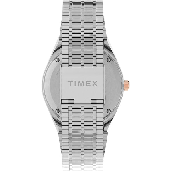 TW2U95600 Reloj Timex Q Timex Q Mujer Acero Plata Bisel Oro Rosa
