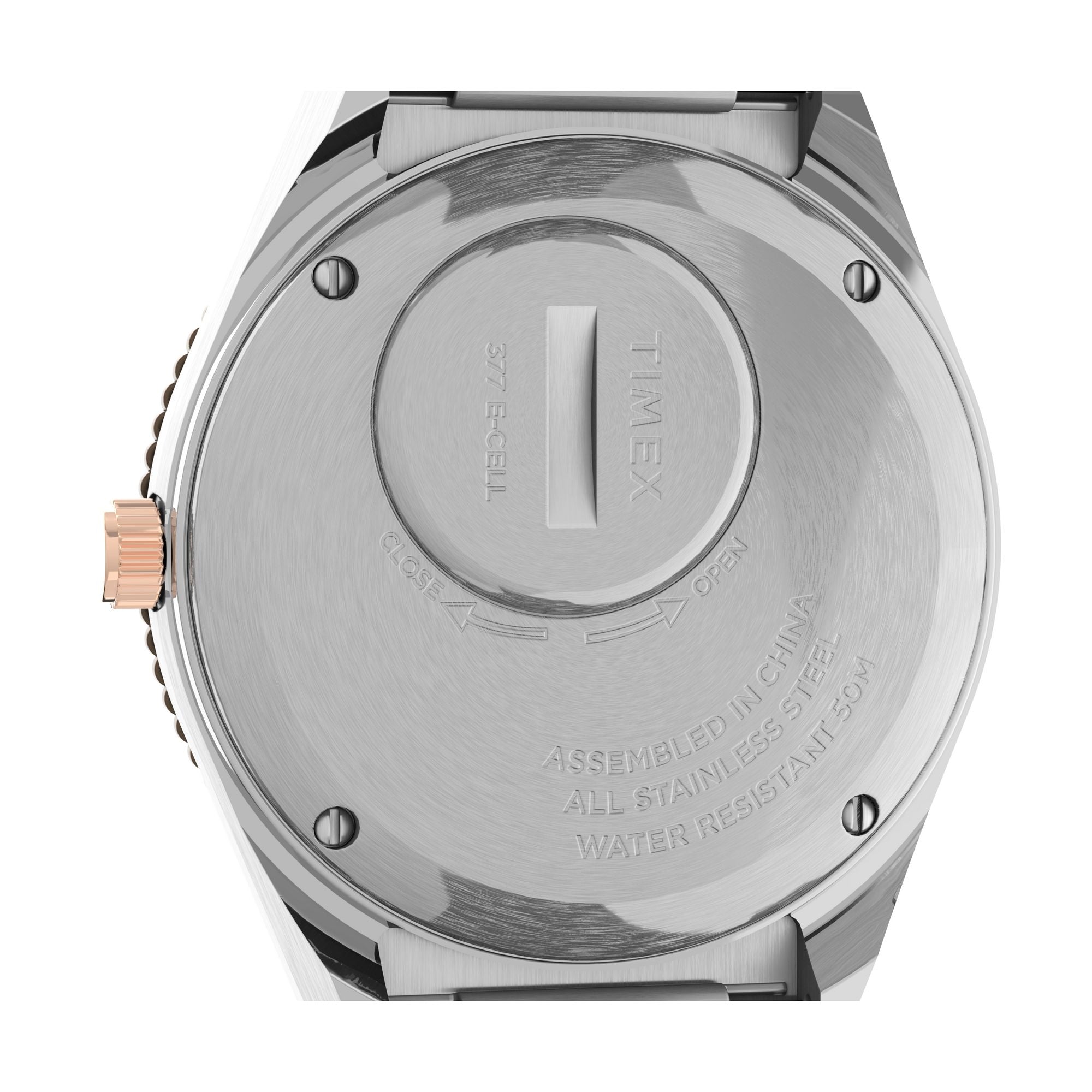 TW2U95600 Reloj Timex Q Timex Q Mujer Acero Plata Bisel Oro Rosa