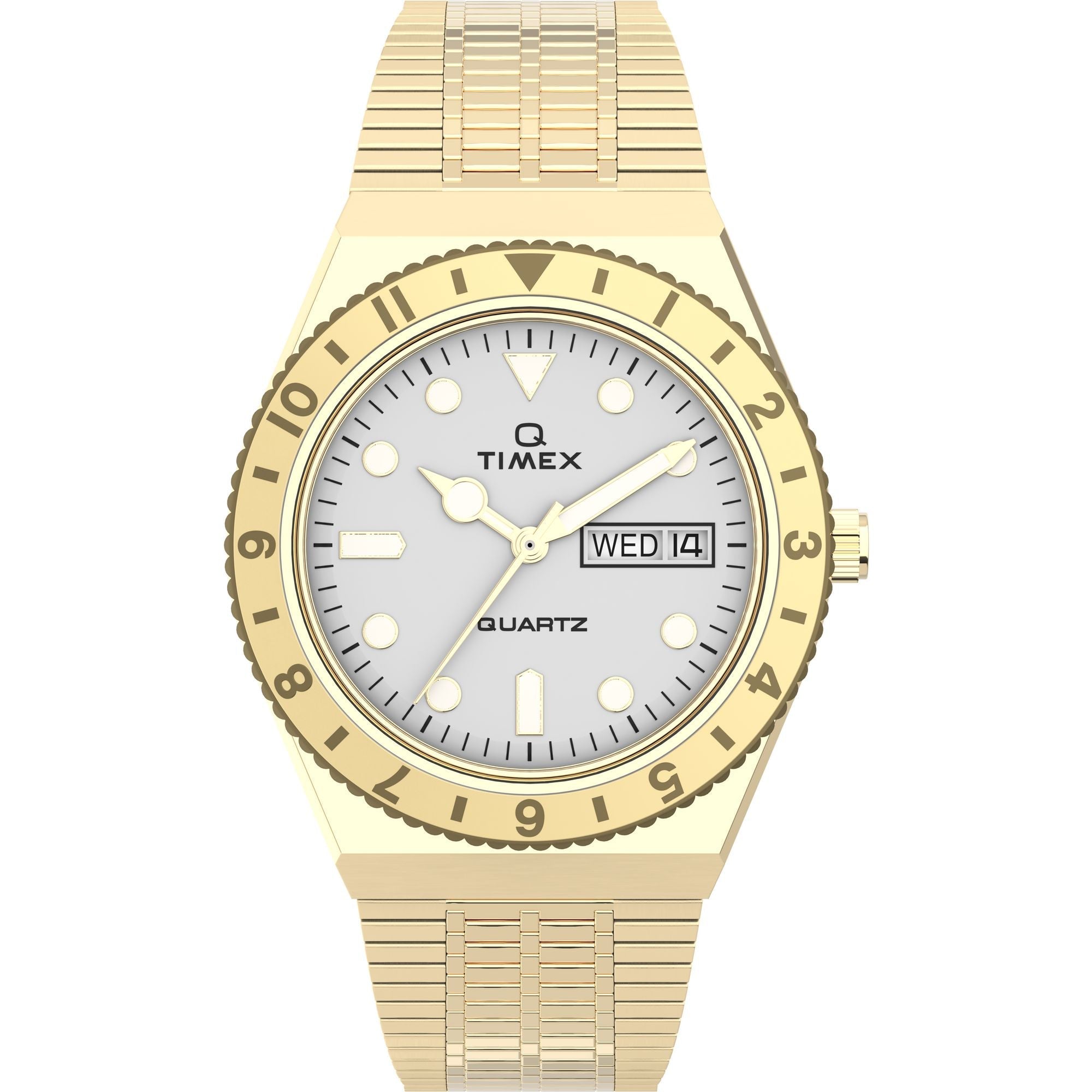 TW2U95800 Reloj Timex Q Timex Q Mujer Acero Dorado Esfera Blanca