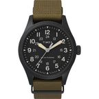 TW2V00400 Reloj Timex Field Post Solar de hombre correa de metal - Tela Verde