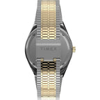 TW2V18500 Reloj Timex Q Reissue Hombre Metal Bicolor Negro