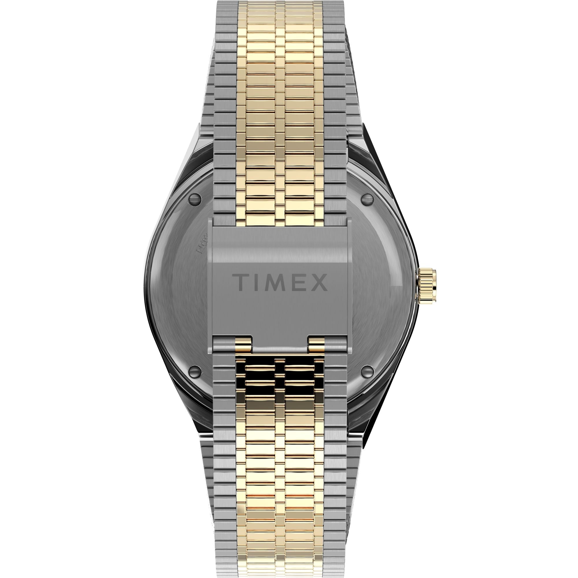 TW2V18500 Reloj Timex Q Reissue Hombre Metal Bicolor Negro