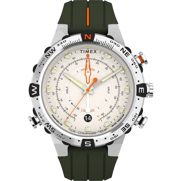 TW2V22200 Reloj Timex Expedition Marea de hombre correa de resina - Resina Verde