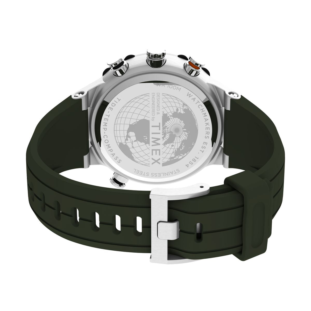 TW2V22200 Reloj Timex Expedition Marea de hombre correa de resina - Resina Verde