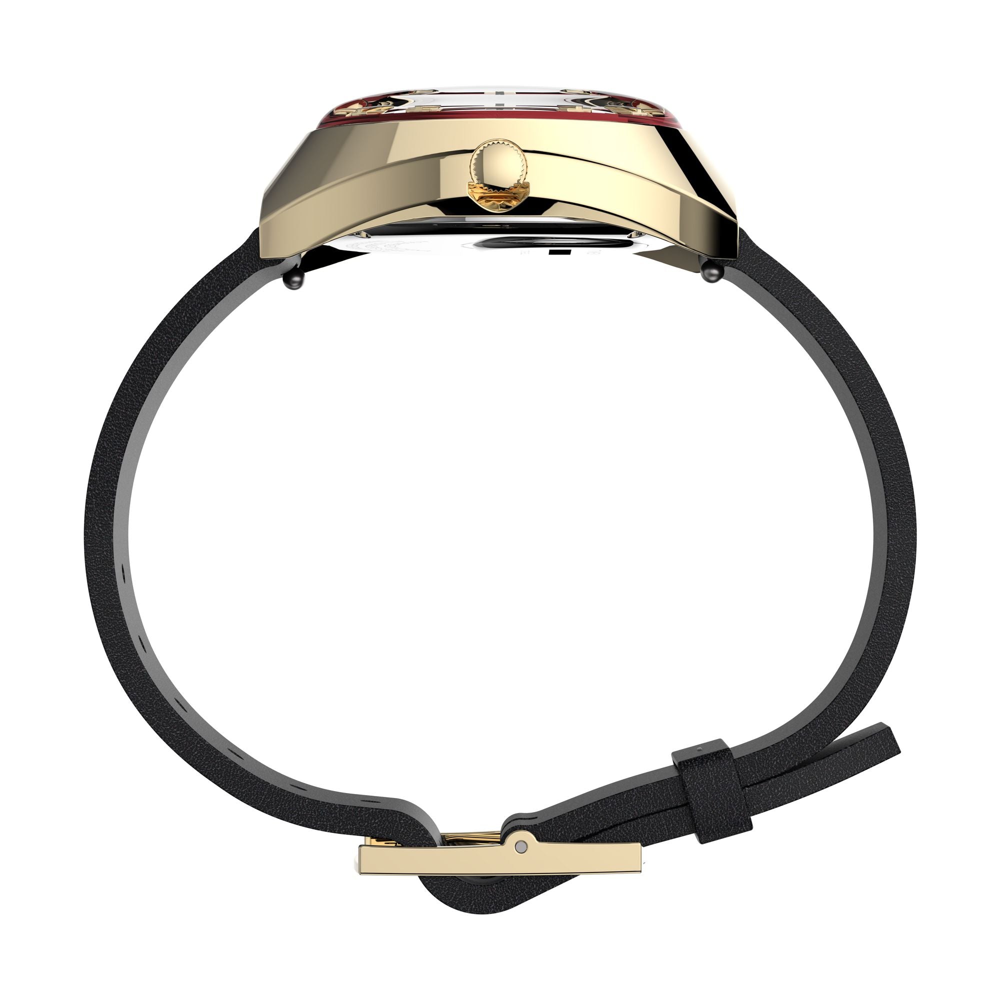 TW2V25400 Reloj Timex Q 1972 Reissue Unisex Dorado Rojo