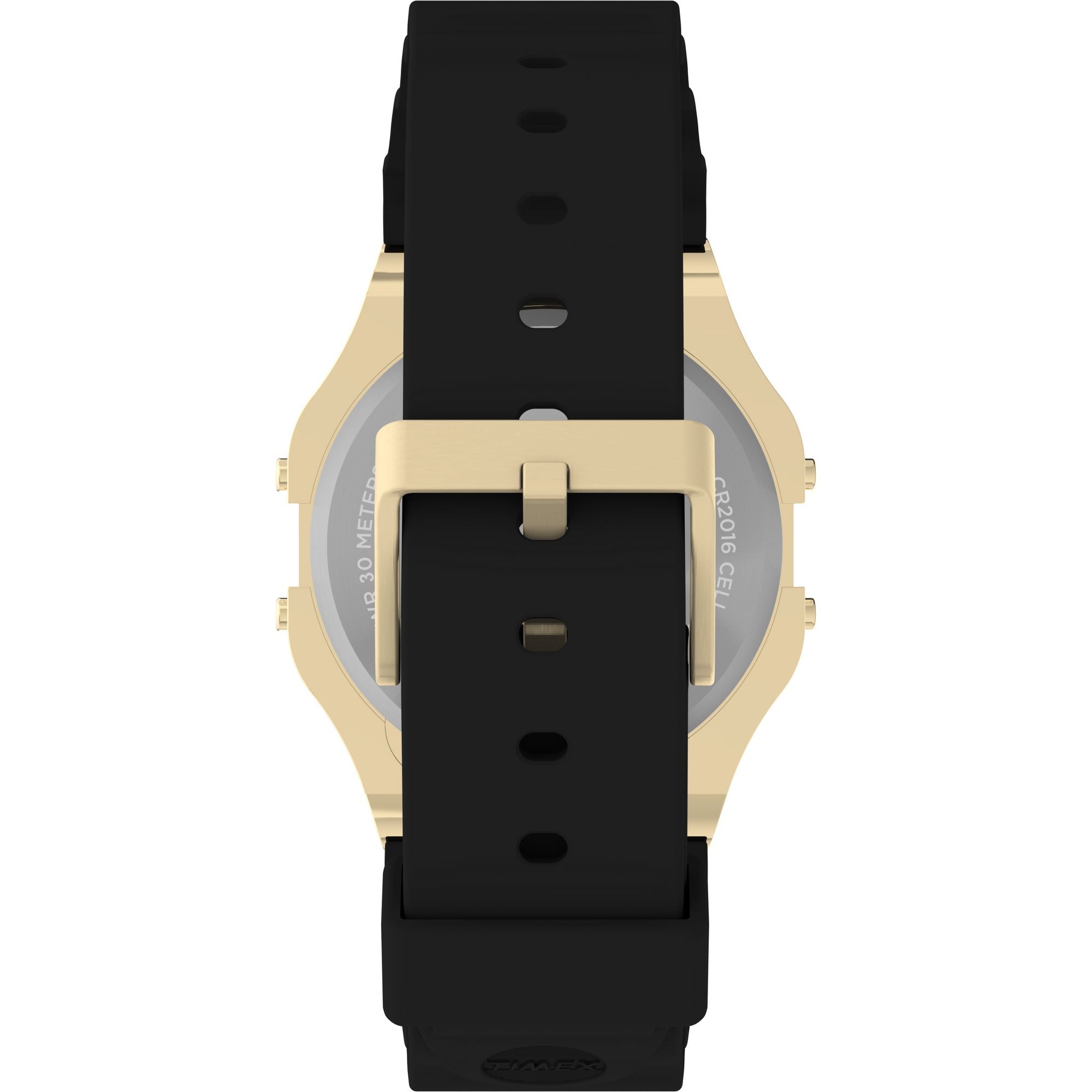 TW2V41000 Reloj Timex T80 Unisex Caja Dorada Correa Resina