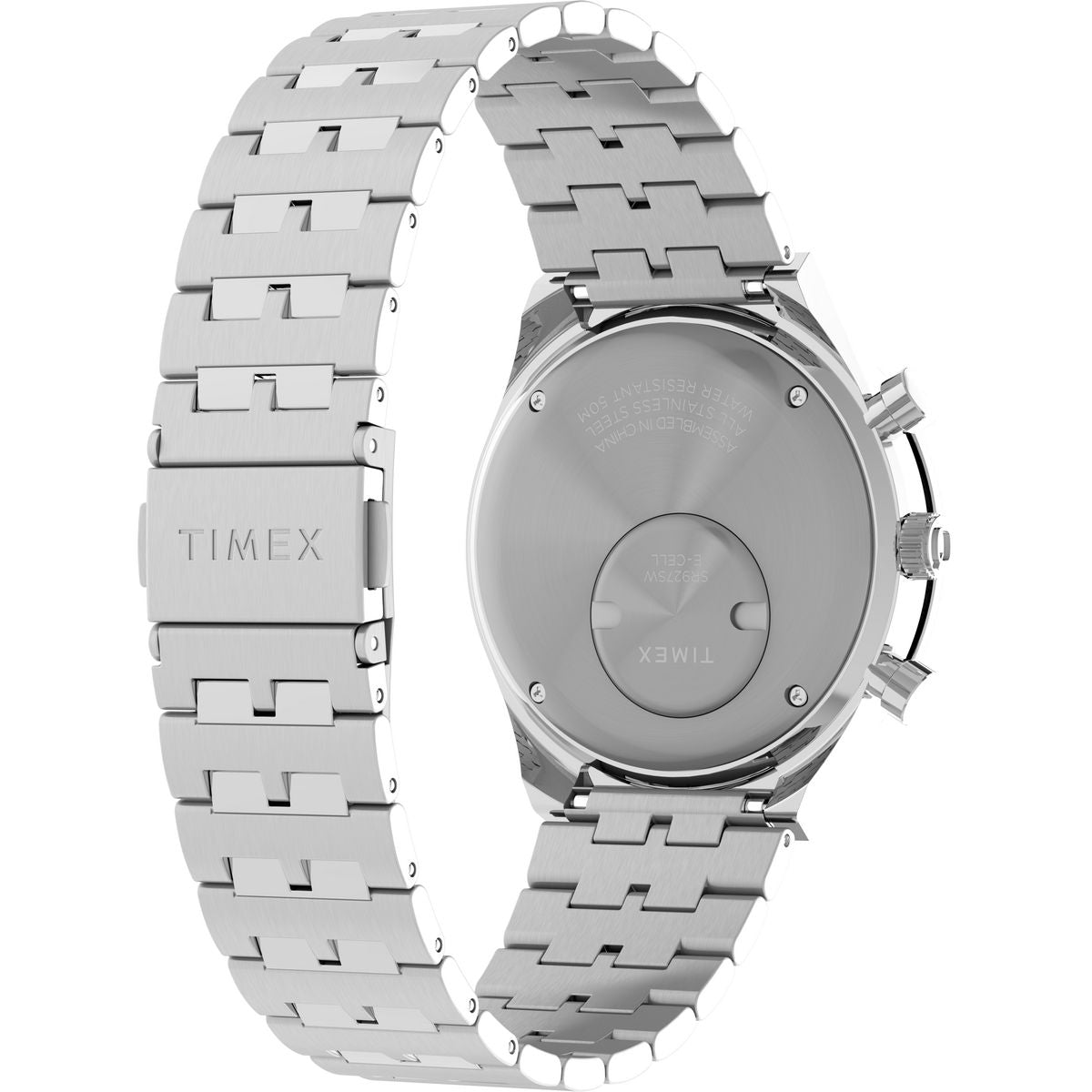 TW2V42600 Reloj Timex Q de hombre correa de metal - Acero Inoxidable Plateado