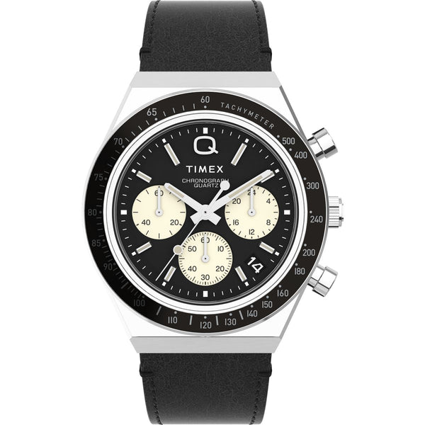 TW2V42700 Reloj Timex Q Chronograph Hombre Correa Cuero