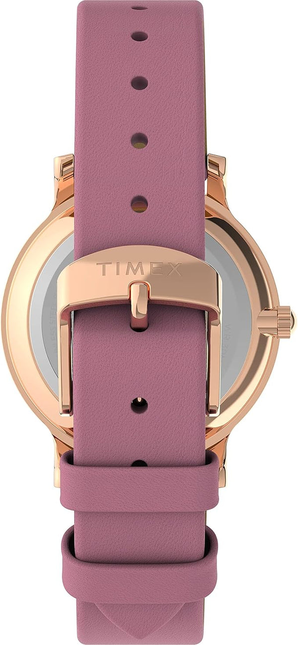 TW2V66900 Reloj Timex Transcend Mujer Correa Cuero Rosa