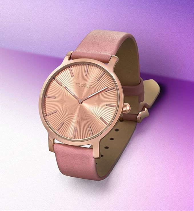 TW2V66900 Reloj Timex Transcend Mujer Correa Cuero Rosa