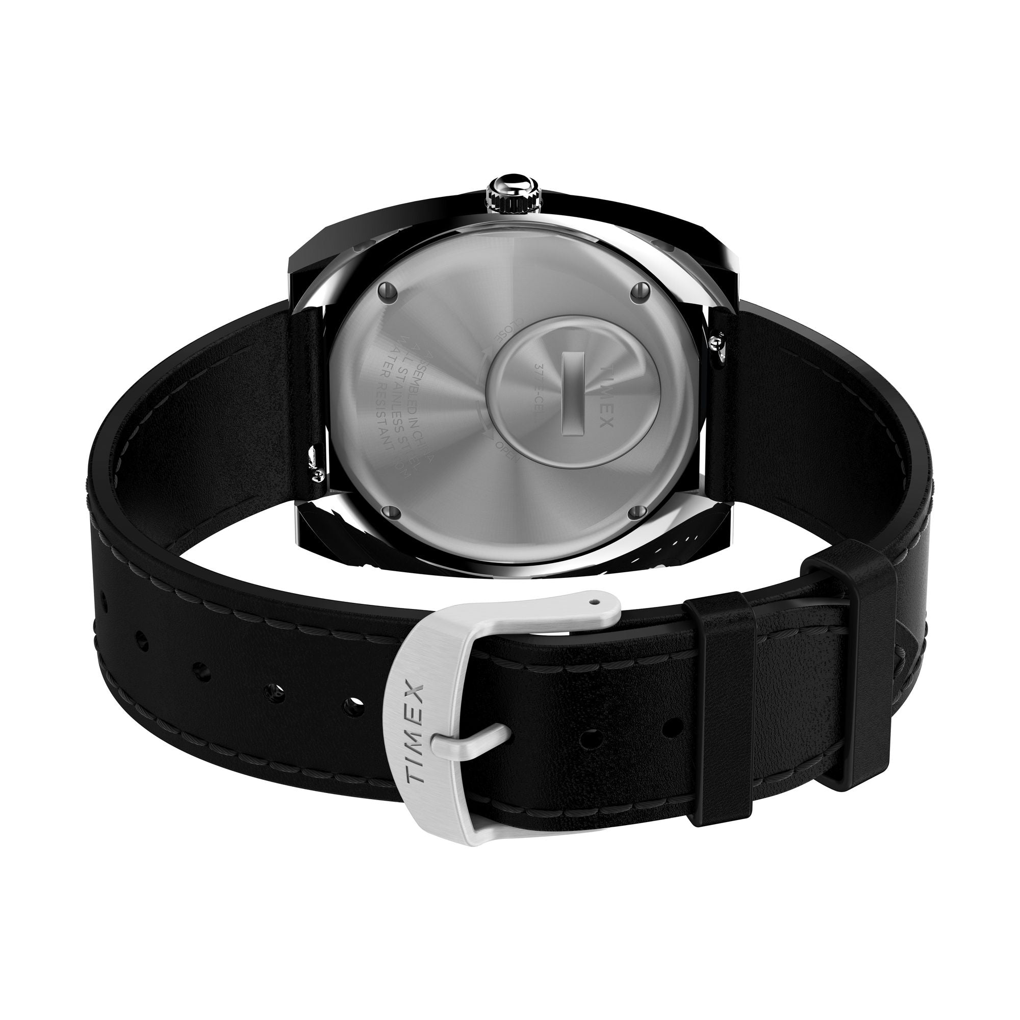 TW2V69500 Reloj Timex World Time Hombre Cuero Negro