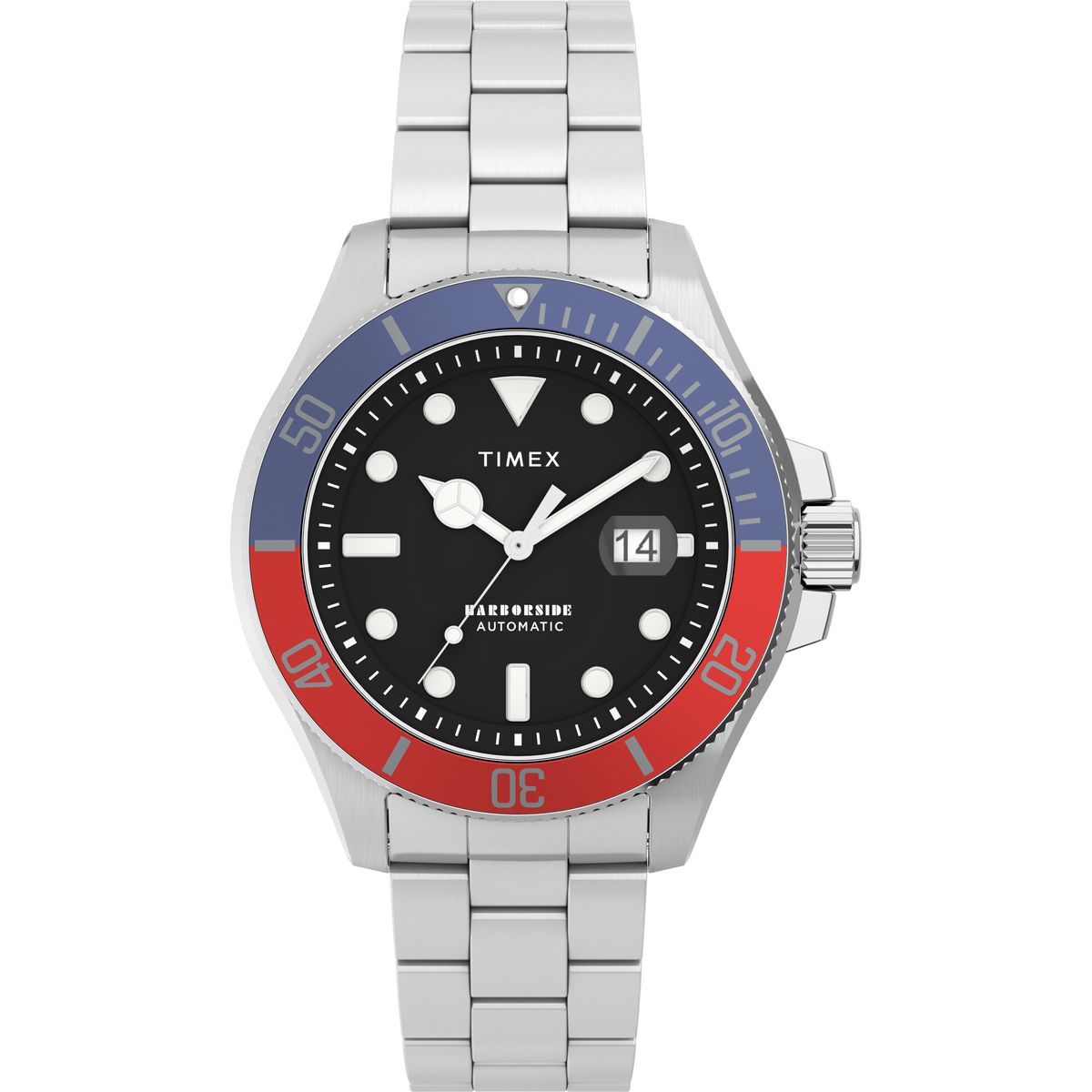 TW2V72100 Reloj Timex Harborside de hombre correa de metal - Acero Inoxidable Plateado