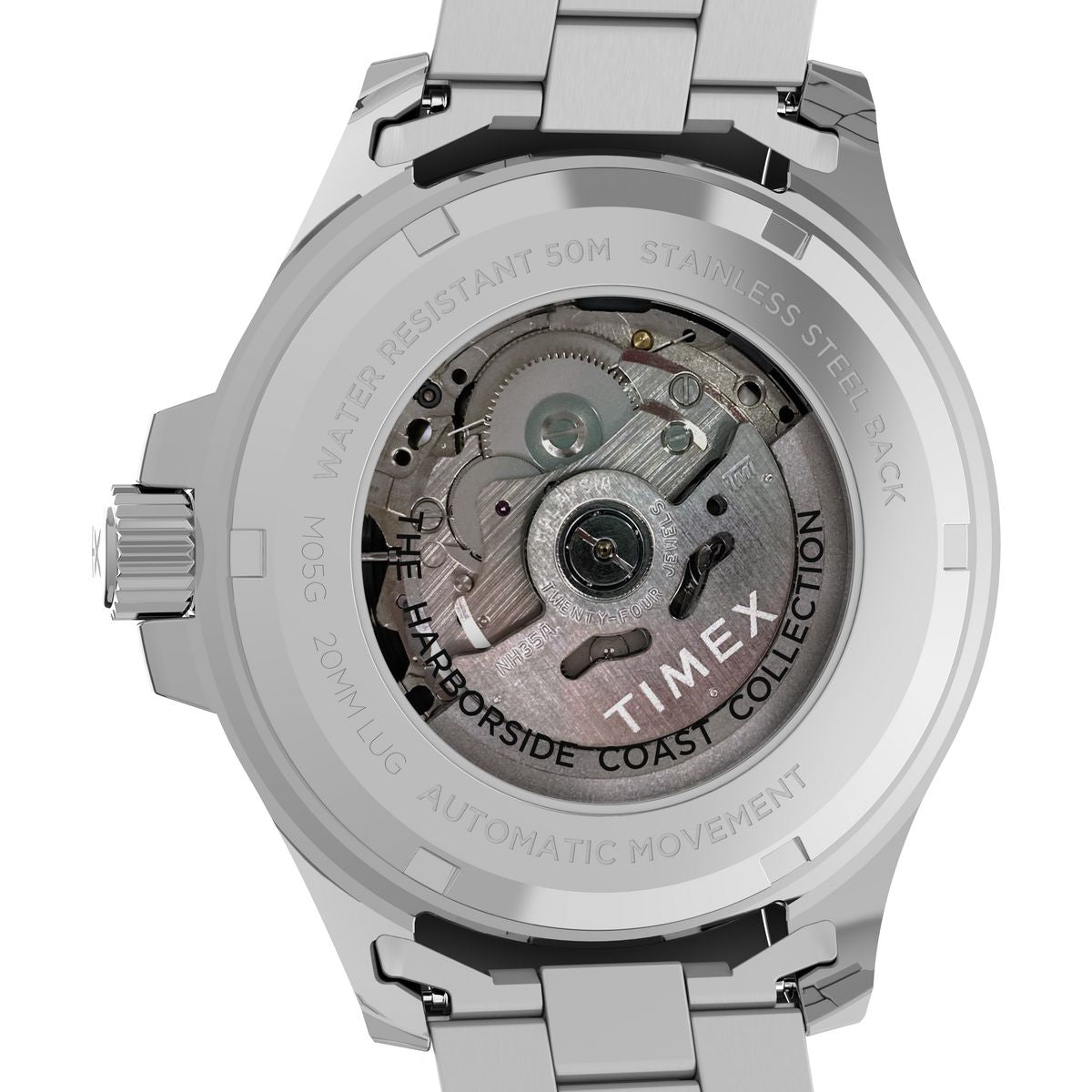 TW2V72100 Reloj Timex Harborside de hombre correa de metal - Acero Inoxidable Plateado