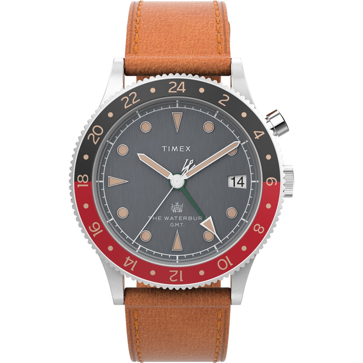 TW2V74000 Reloj Timex Waterbury GMT Hombre Correa Cuero
