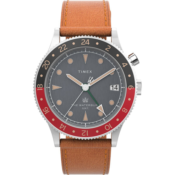TW2V74000 Reloj Timex Waterbury GMT Hombre Correa Cuero