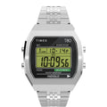 TW2V74200 Reloj Timex T80 Unisex Correa Acero Plateado