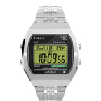 TW2V74200 Reloj Timex T80 Unisex Correa Acero Plateado