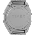 TW2V74200 Reloj Timex T80 Unisex Correa Acero Plateado