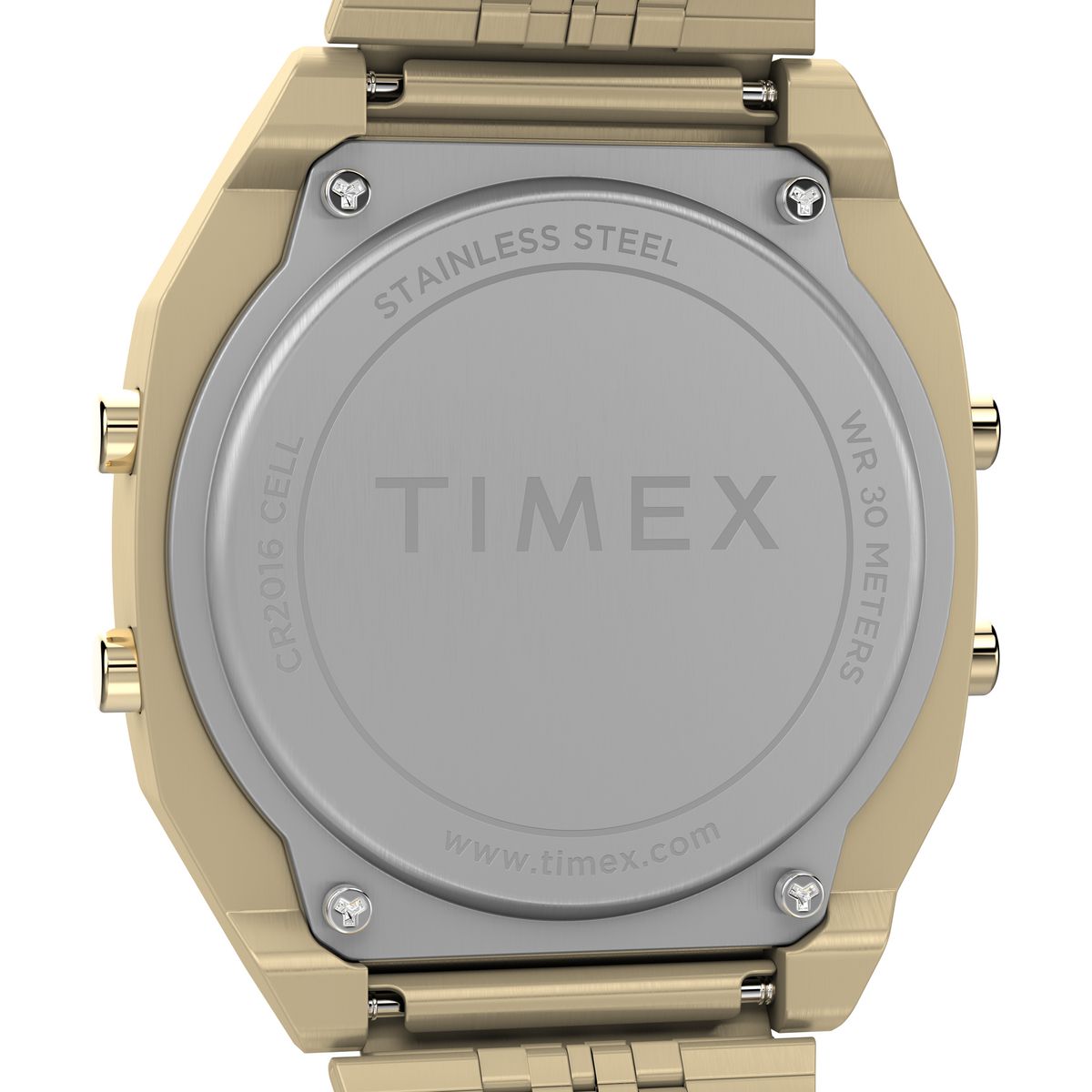 TW2V74300 Reloj Timex T80 Unisex Metal Dorado