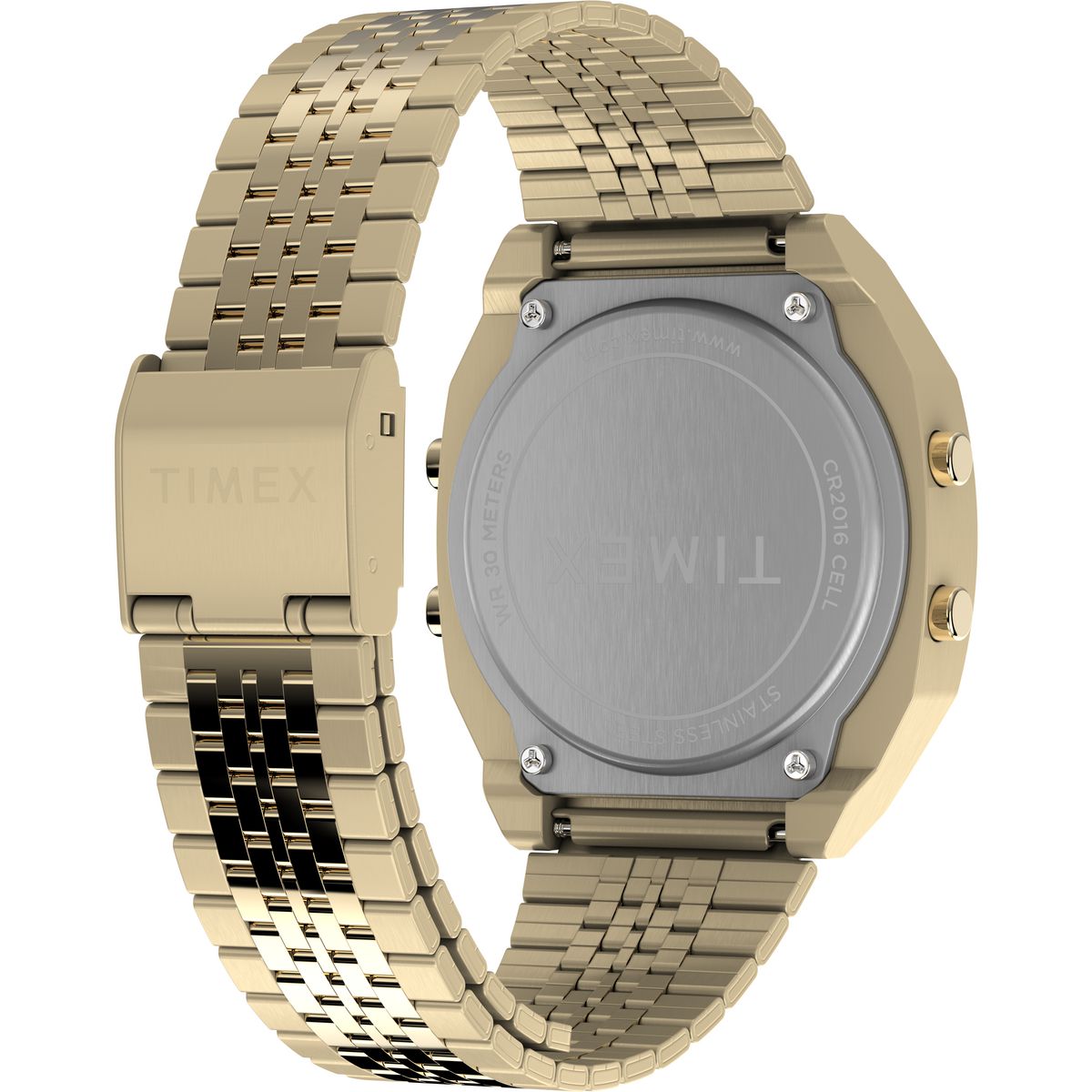 TW2V74300 Reloj Timex T80 Unisex Metal Dorado